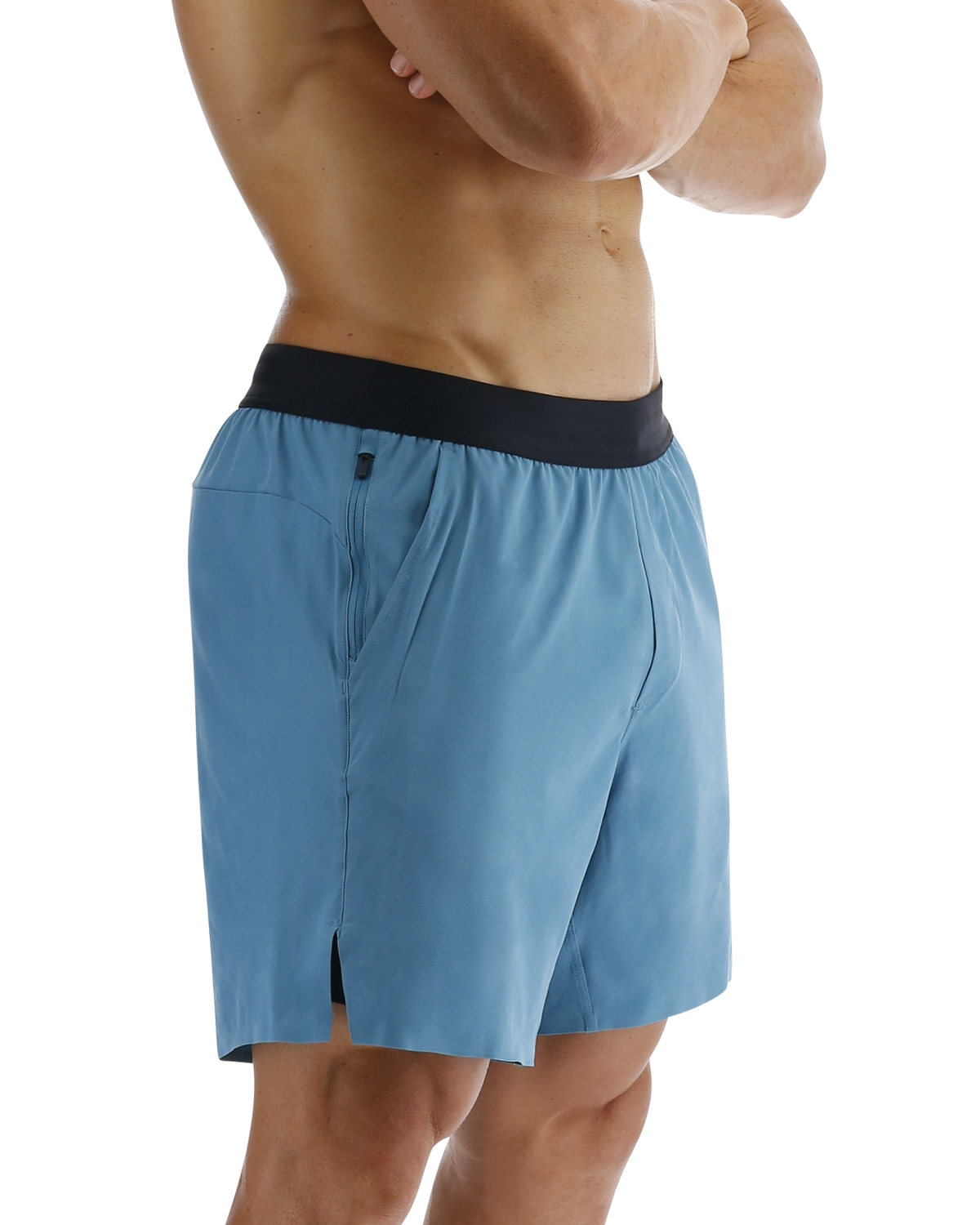 TYR Hydrosphereª Men's Lined 9" Unbroken Big Logo Shorts - Solid