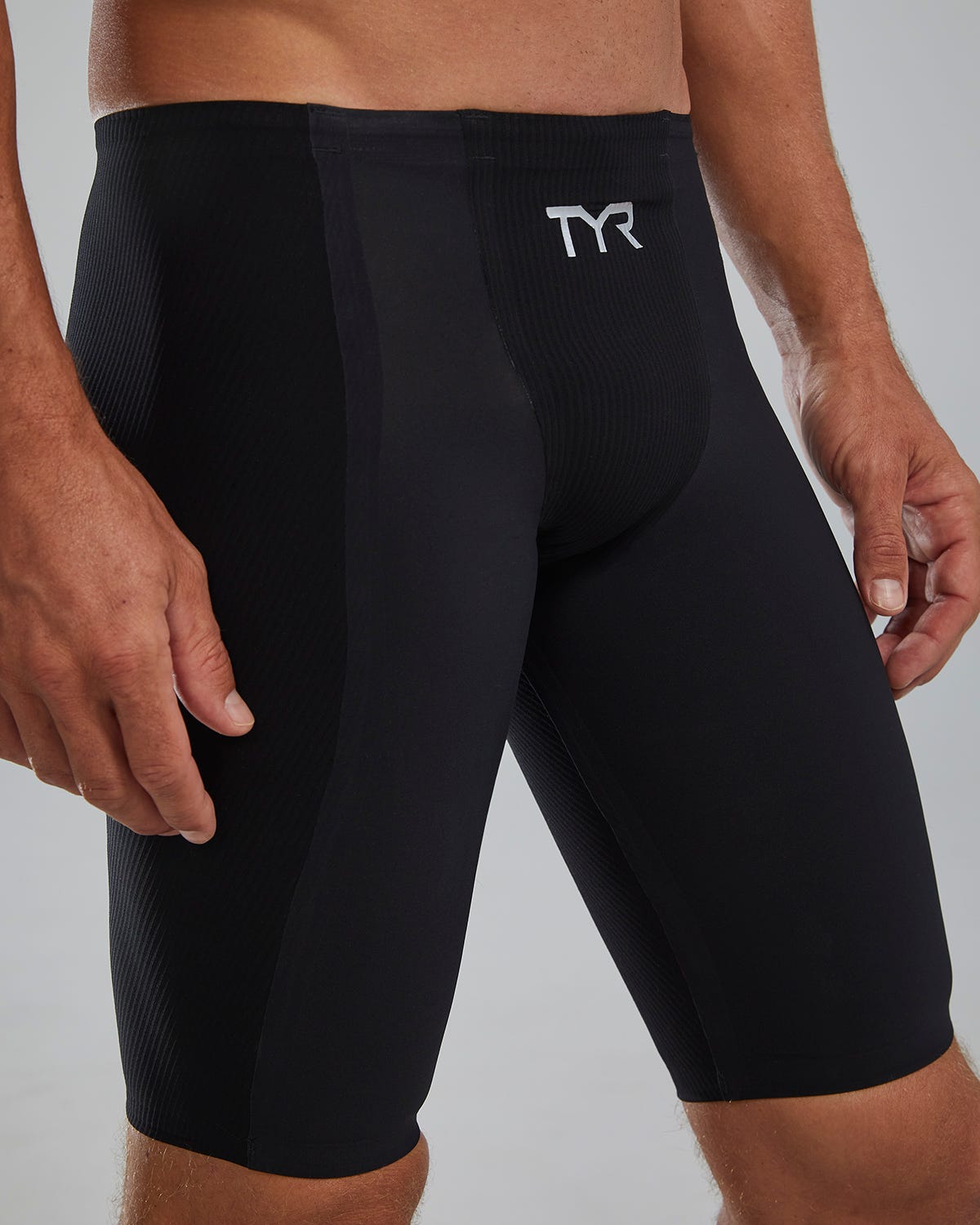 TYR Men's Shockwave High-Waist Jammer Swimsuit - Solid