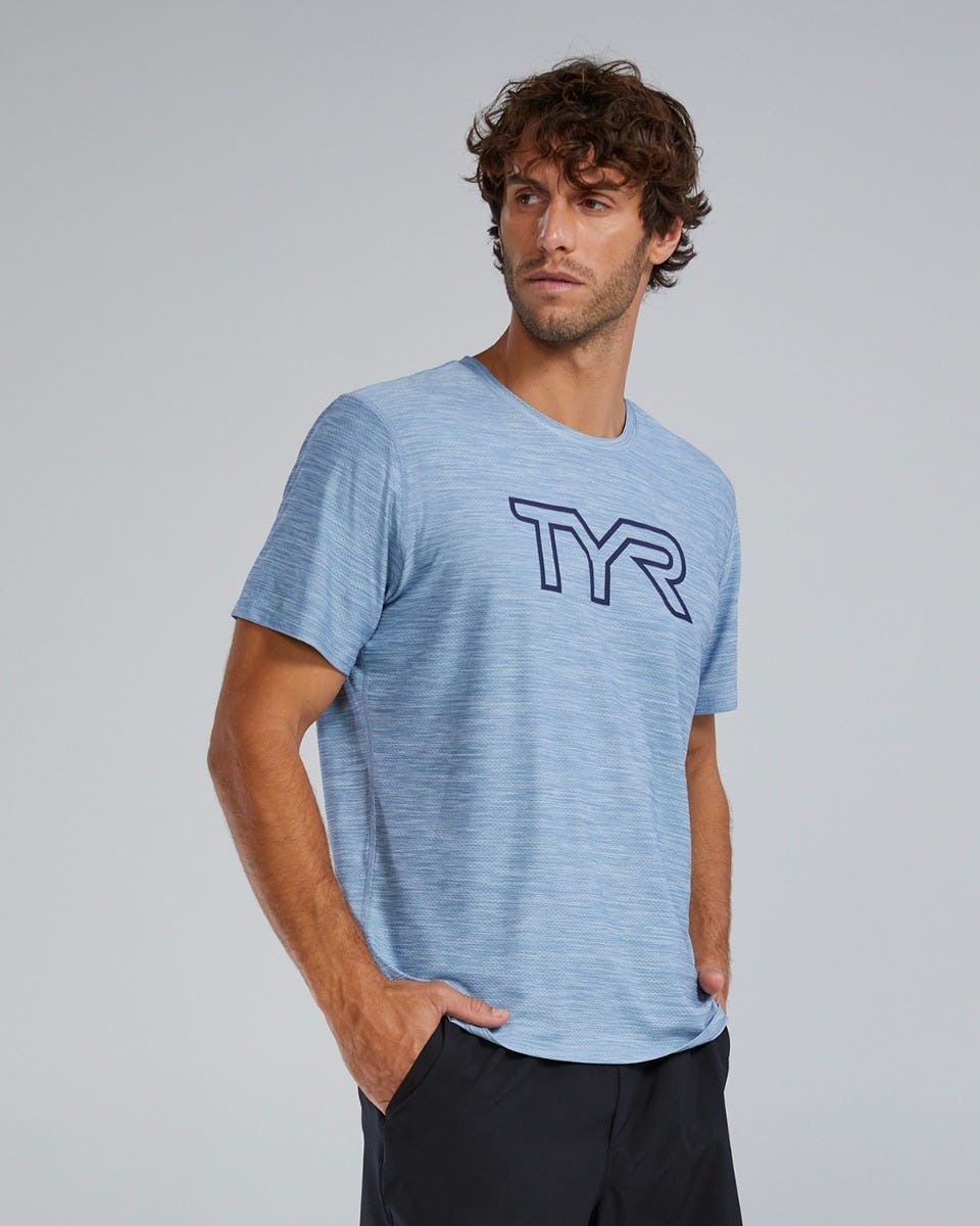 TYR Airtec™ Men's Big Logo Tee - Solid / Heather