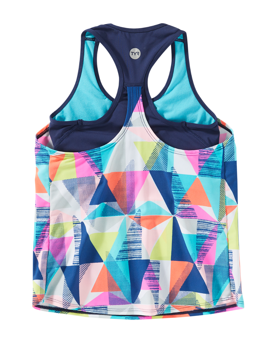 TYR Durafast Lite® Girls' Ava 2-in-1 Tank - Jigsaw