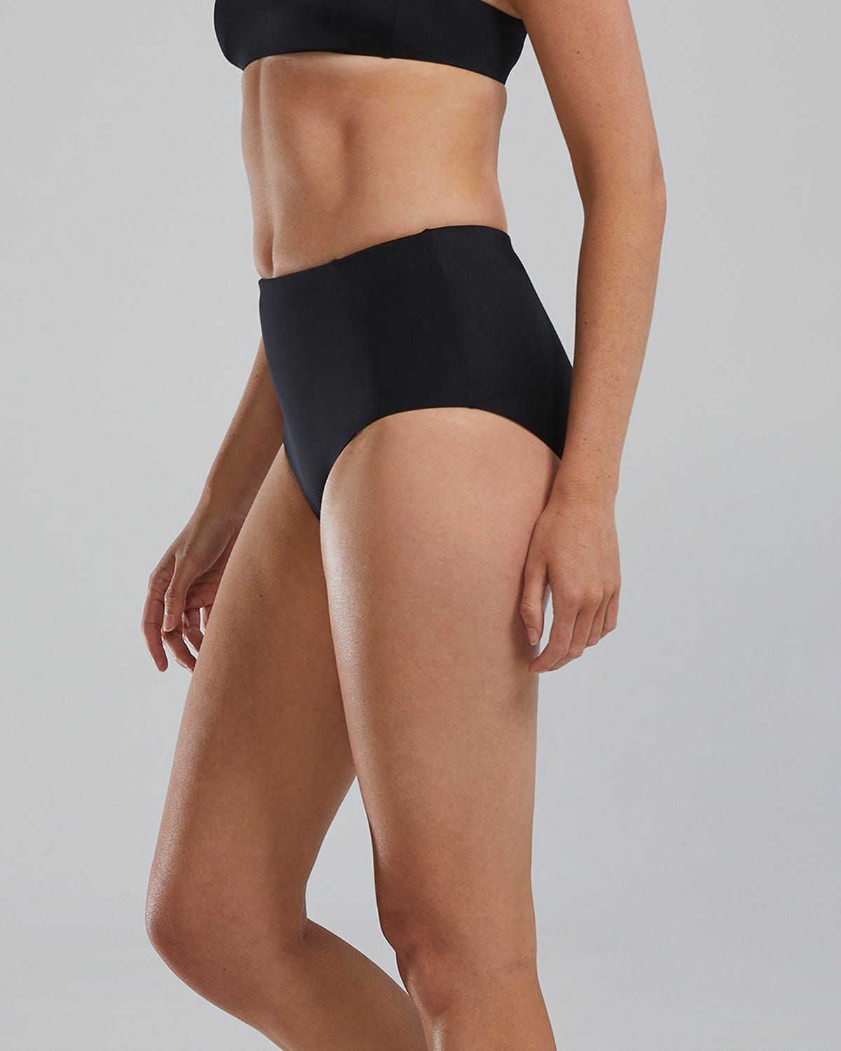  TYR Women's Arielle High Waisted Bikini Bottom - Solid