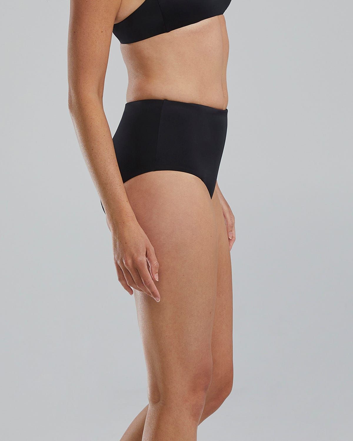  TYR Women's Arielle High Waisted Bikini Bottom - Solid