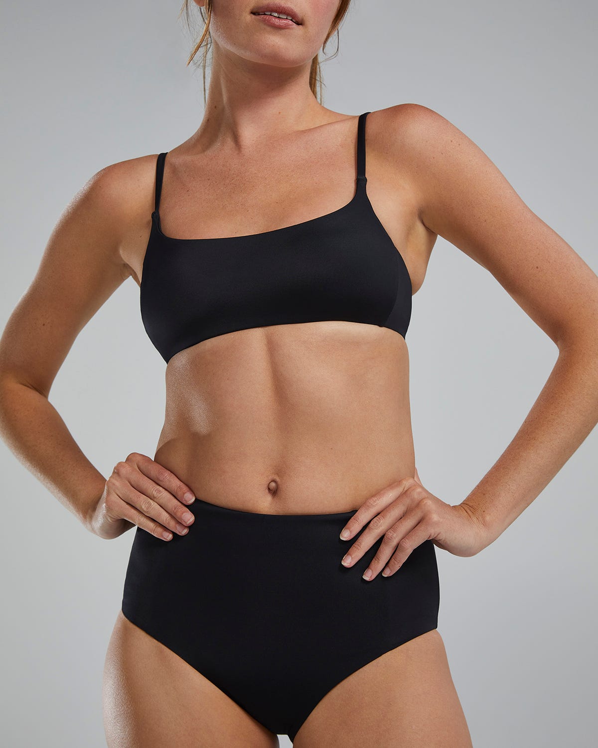  TYR Women's Arielle High Waisted Bikini Bottom - Solid