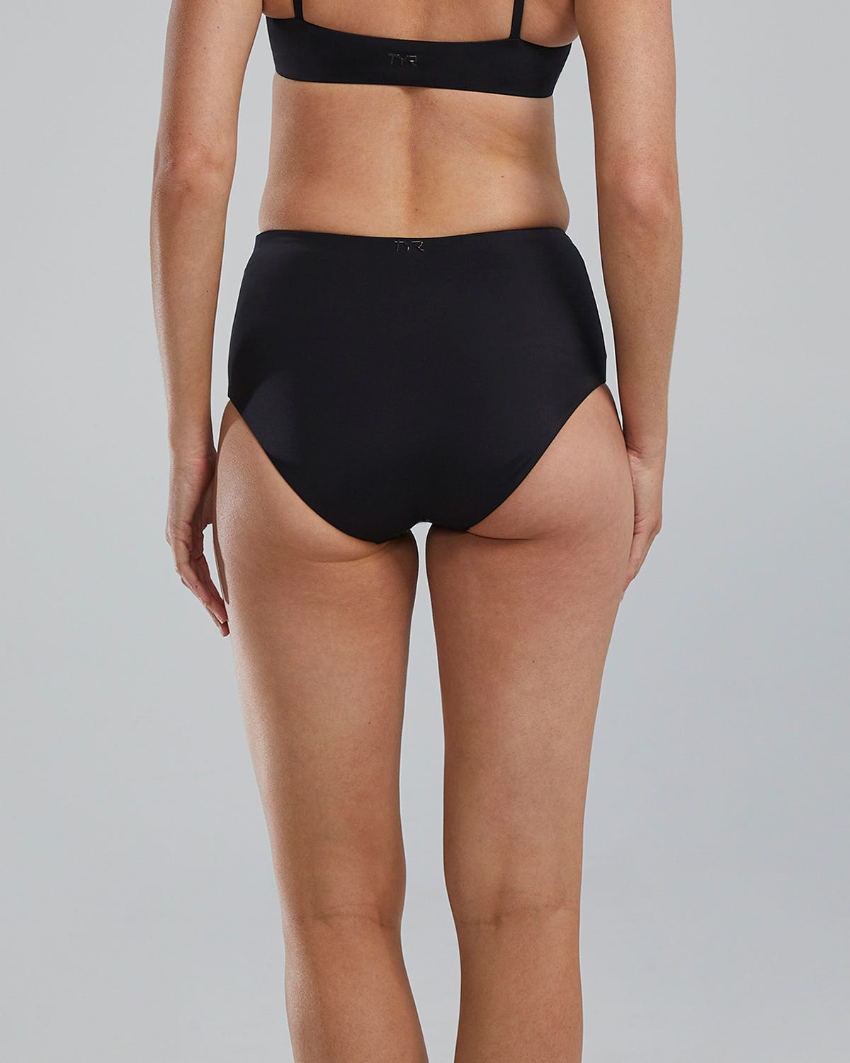  TYR Women's Arielle High Waisted Bikini Bottom - Solid