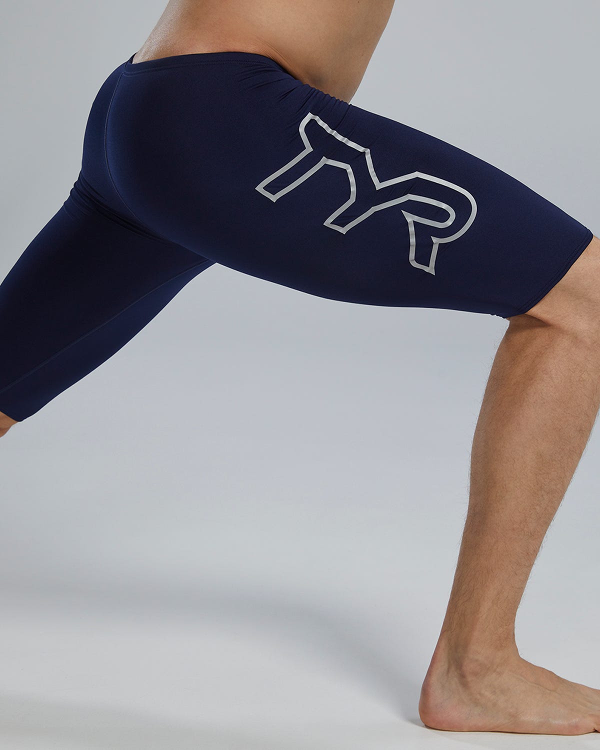  TYR Durafast Elite® Men's Large Logo Jammer Swimsuit - Solid