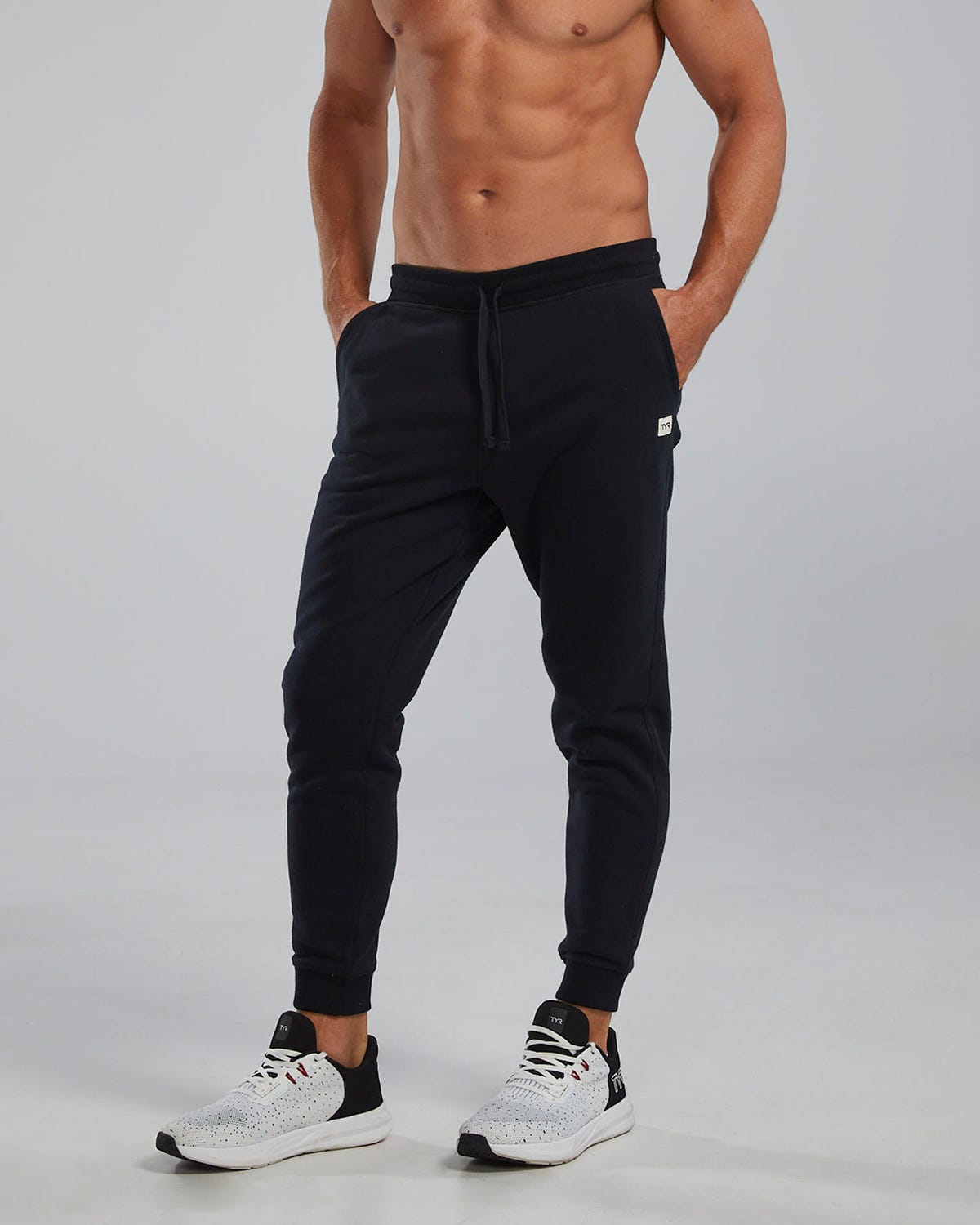  TYR Men's UltraSoft Heavyweight Terry Jogger- Solid