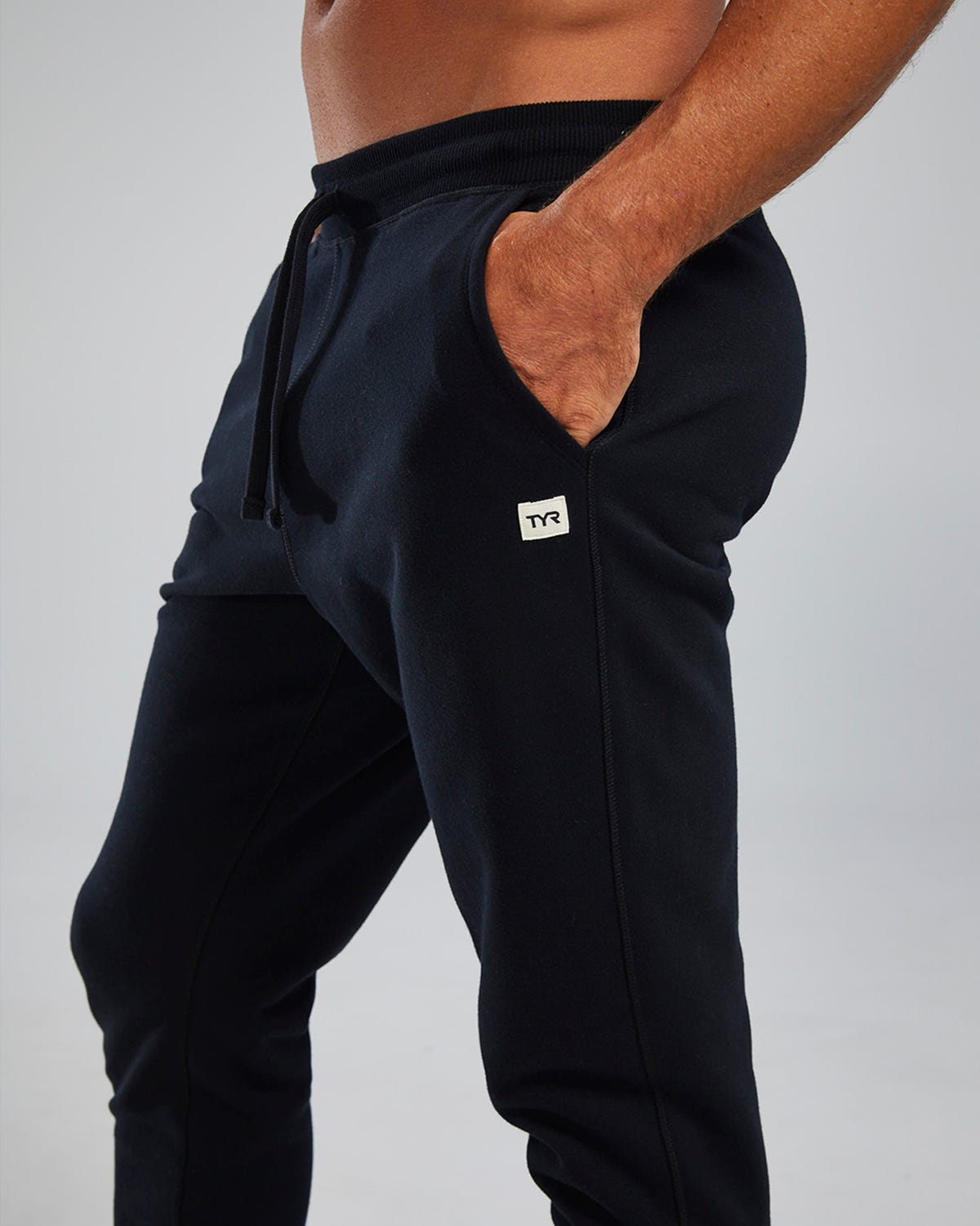  TYR Men's UltraSoft Heavyweight Terry Jogger- Solid
