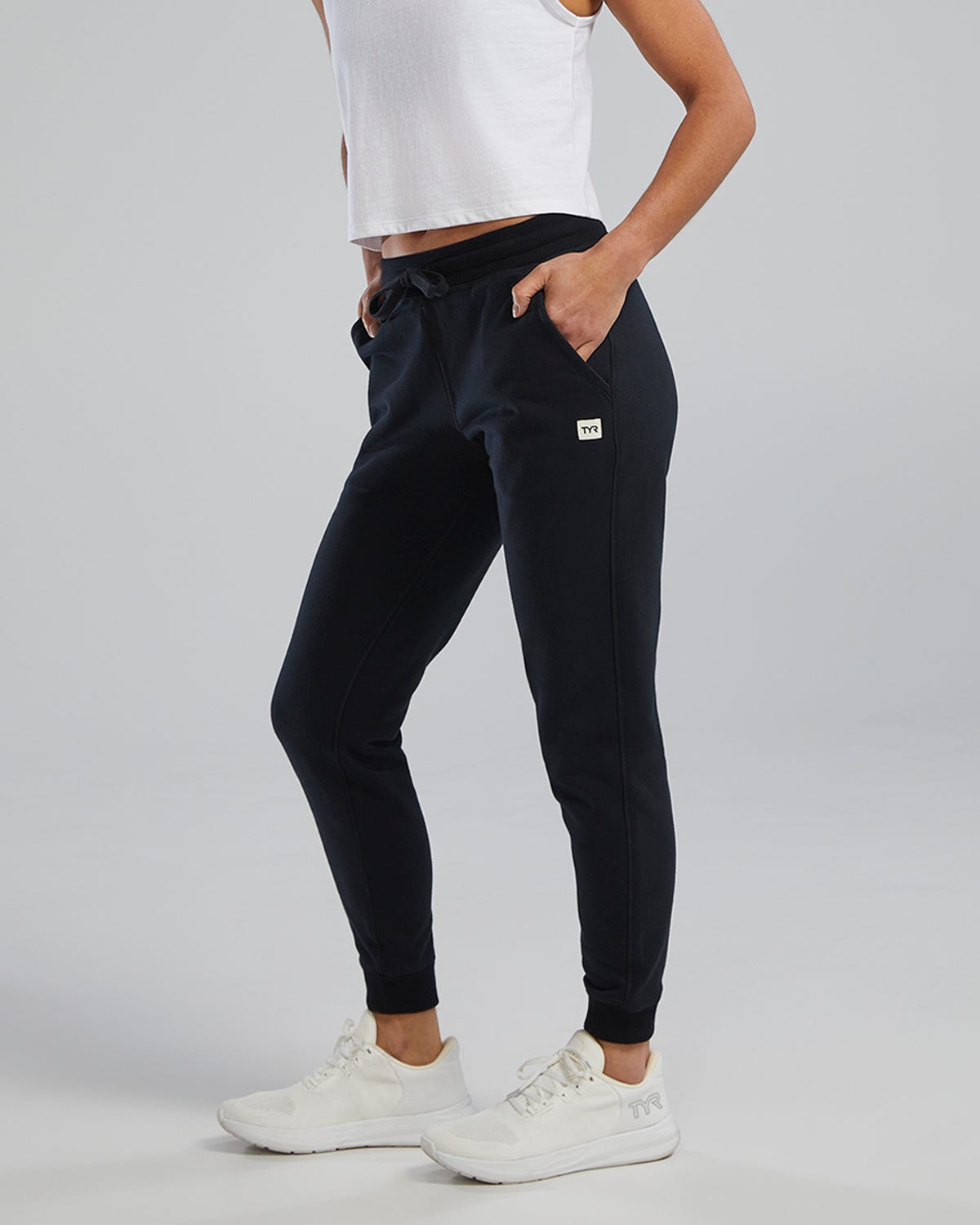  TYR Women's UltraSoft Heavyweight Terry Jogger - Solid