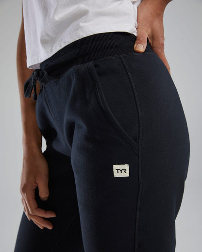  TYR Women's UltraSoft Heavyweight Terry Jogger - Solid