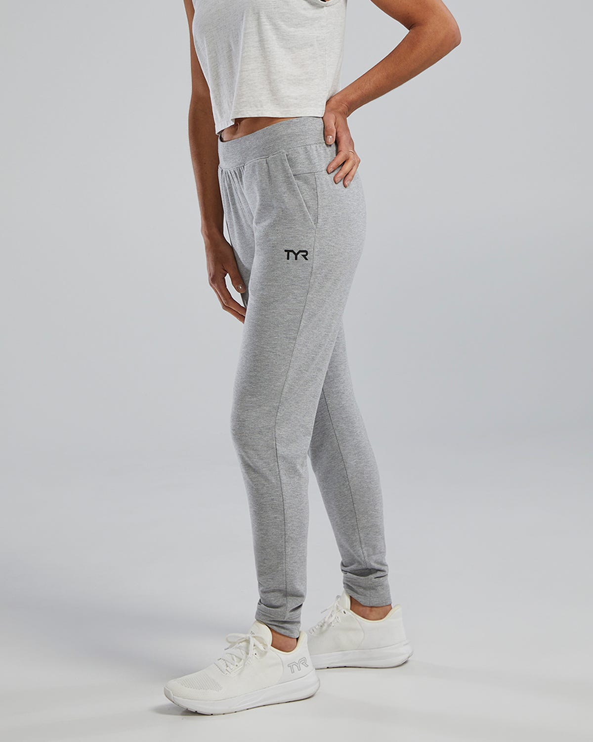  TYR UltraSoftWomen's Midweight Terry A.M. Joggers - Solid / Heather