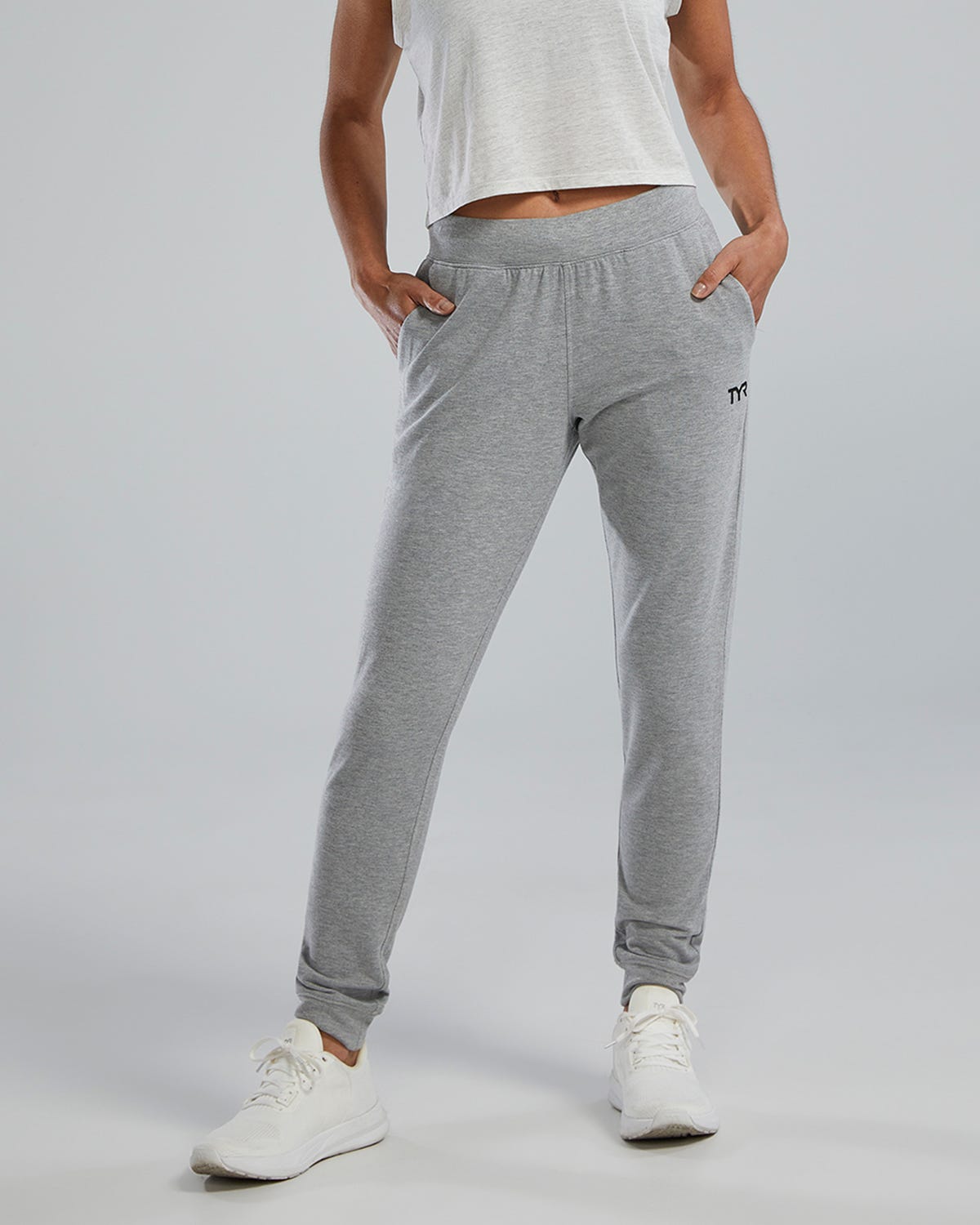  TYR UltraSoftWomen's Midweight Terry A.M. Joggers - Solid / Heather