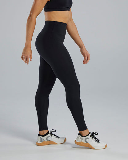  TYR Base Kineticª Women's High-Rise 28" Logo Leggings - Solid
