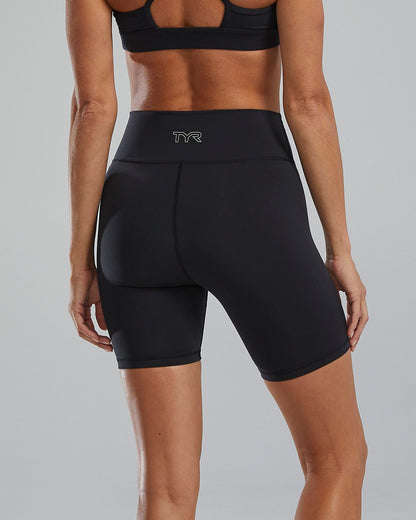  TYR Joule Eliteª Women's High Rise Short 6" - Solid