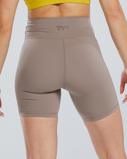  TYR Joule Eliteª Women's High Rise Short 6" - Solid