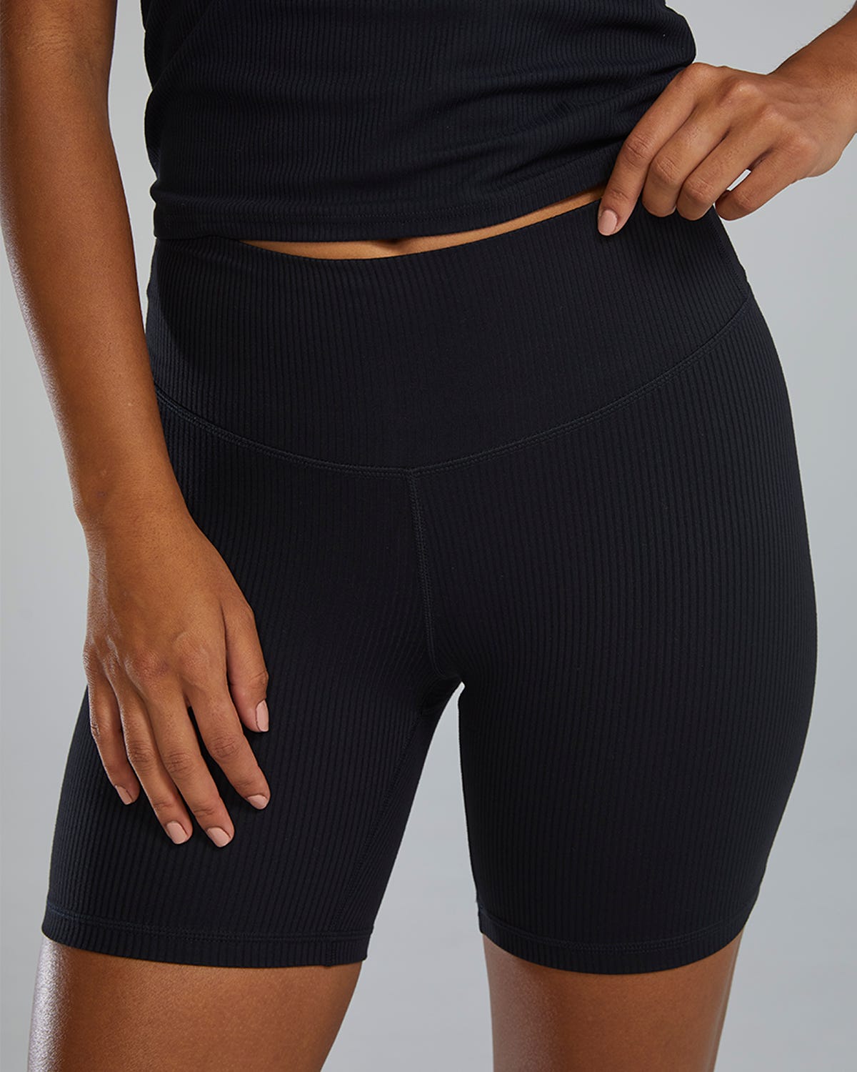  Women's Joule Elite Ribbed High-Rise Short 6"