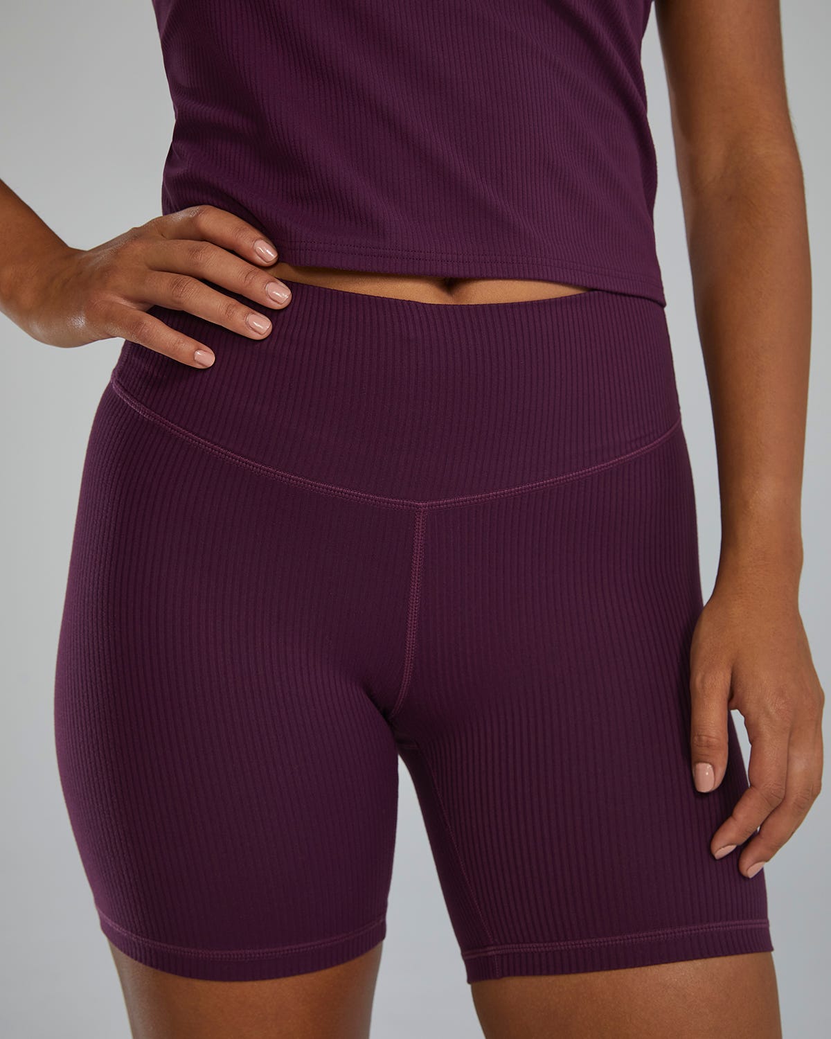  Women's Joule Elite Ribbed High-Rise Short 6"