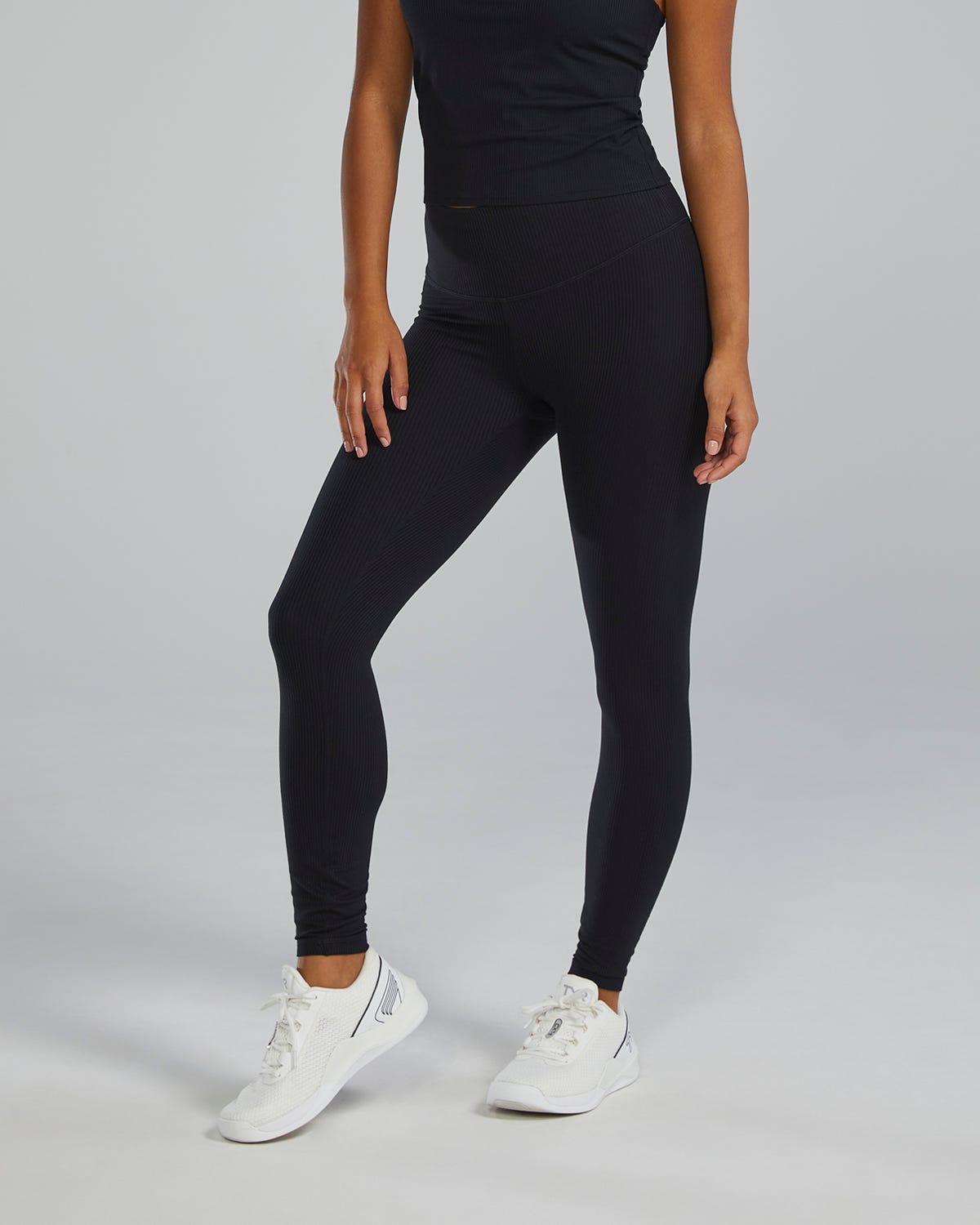  Women's Joule Elite Ribbed High-Rise Leggings 25"