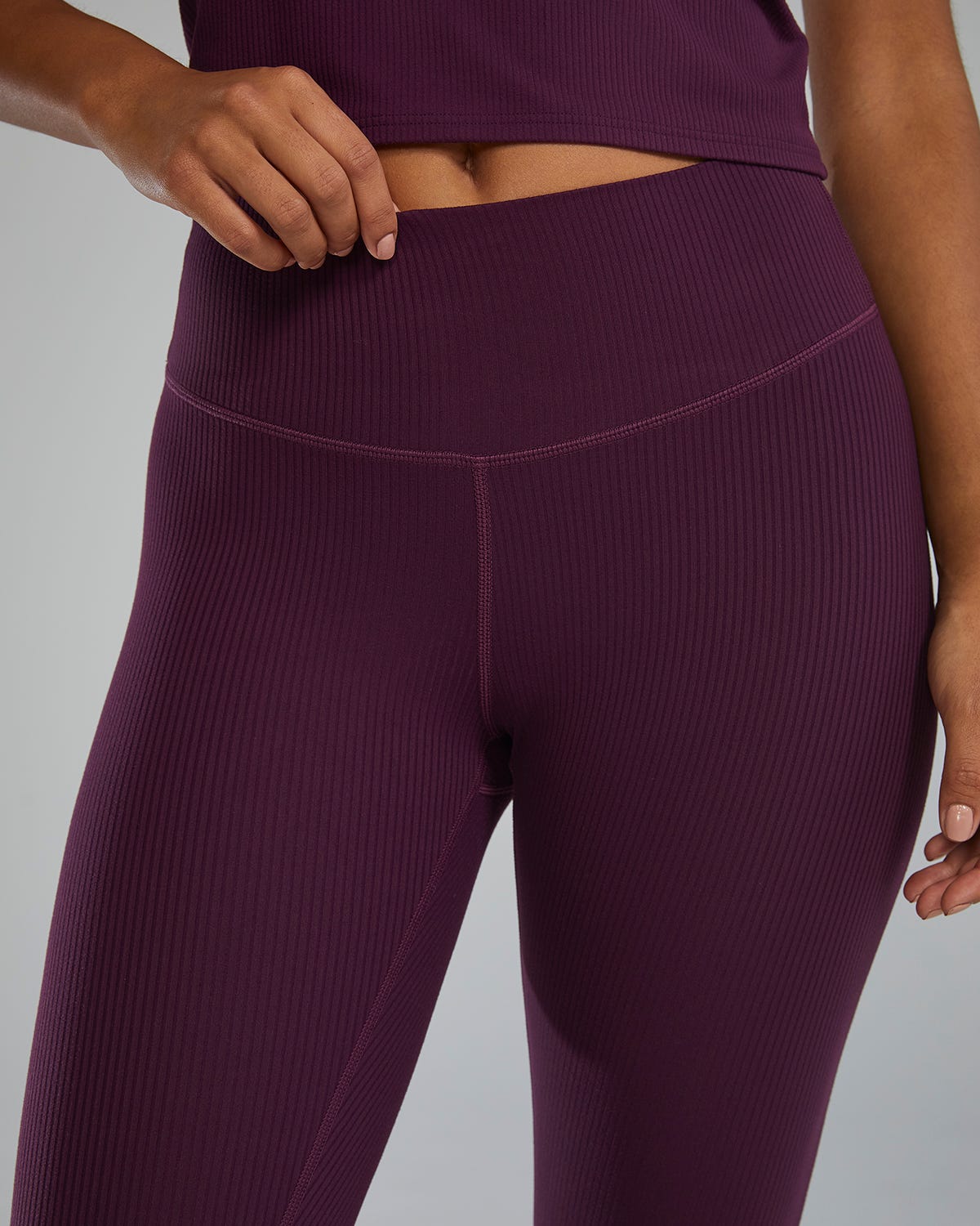  Women's Joule Elite Ribbed High-Rise Leggings 25"