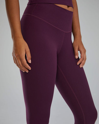  Women's Joule Elite Ribbed High-Rise Leggings 25"