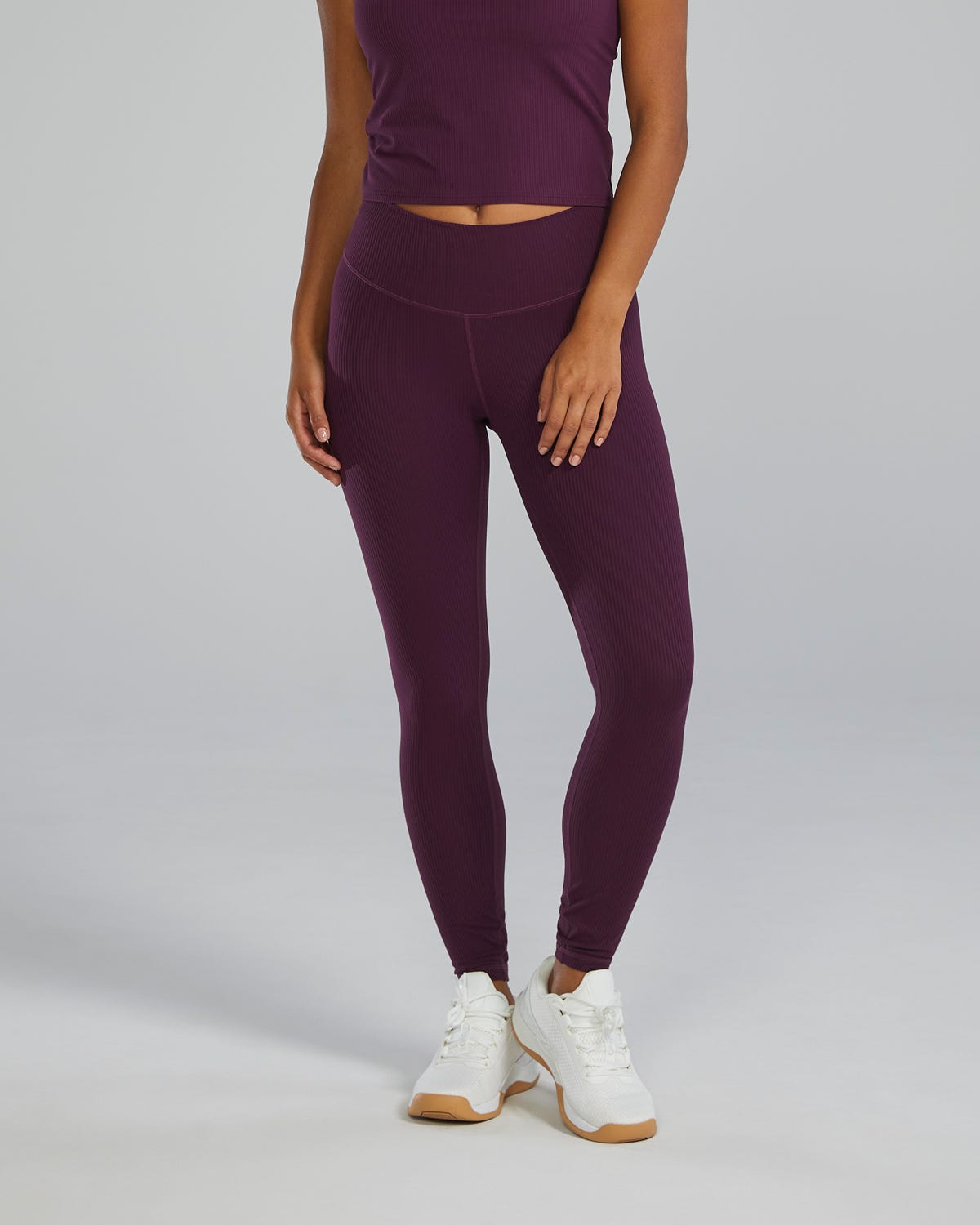  Women's Joule Elite Ribbed High-Rise Leggings 25"