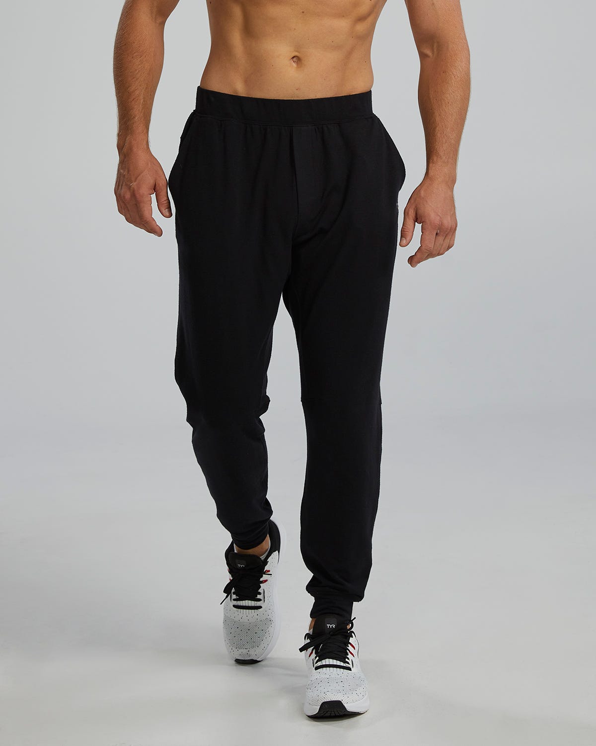  TYR UltraSoft Men's Midweight Terry A.M. Joggers - Solid / Heather