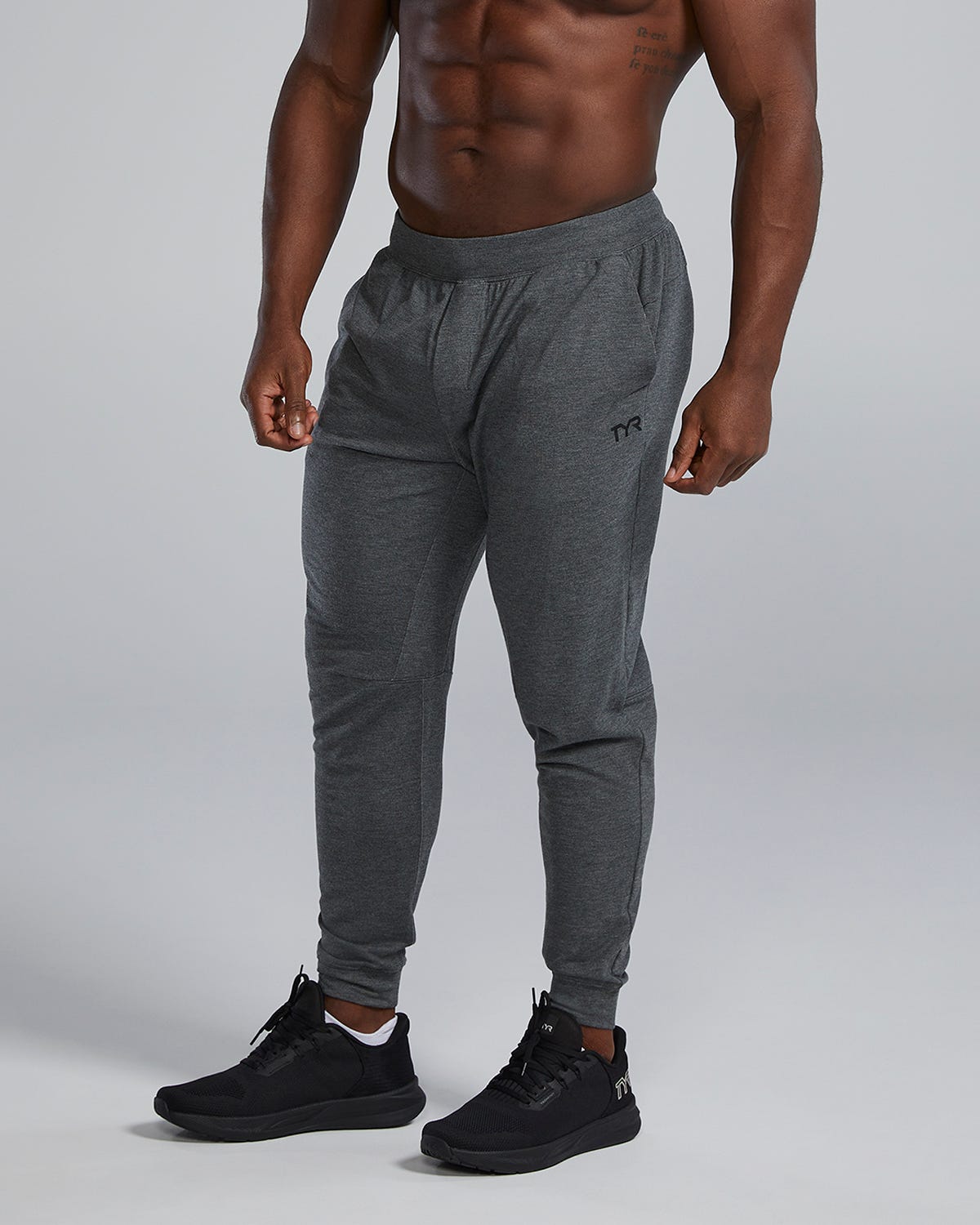  TYR UltraSoft Men's Midweight Terry A.M. Joggers - Solid / Heather