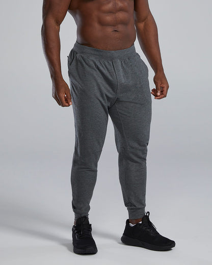 TYR UltraSoft Men's Midweight Terry A.M. Joggers - Solid / Heather