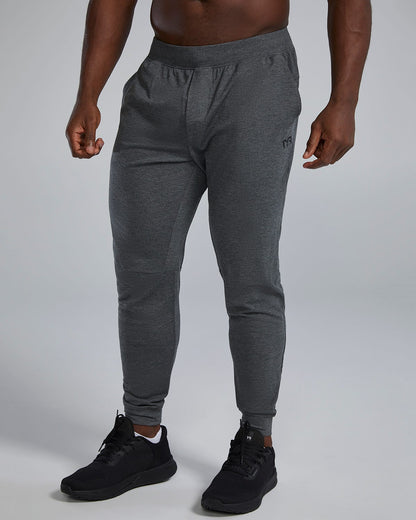  TYR UltraSoft Men's Midweight Terry A.M. Joggers - Solid / Heather