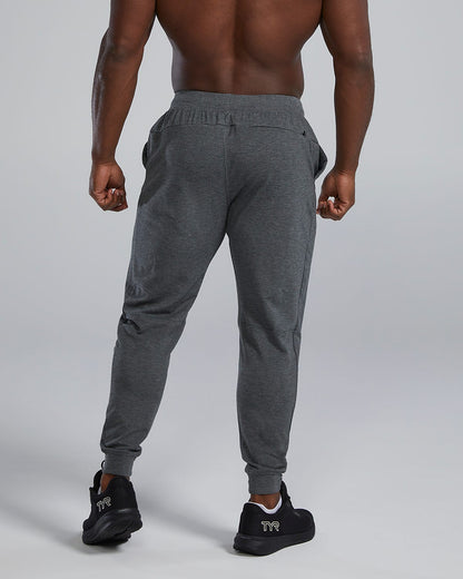  TYR UltraSoft Men's Midweight Terry A.M. Joggers - Solid / Heather