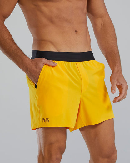  TYR Hydrosphereª - Men's Unbroken Shorts - Unlined 5" - Solid