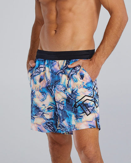  TYR Hydrosphereª - Men's Unbroken Shorts - Unlined 7" - Voltage Pazzo