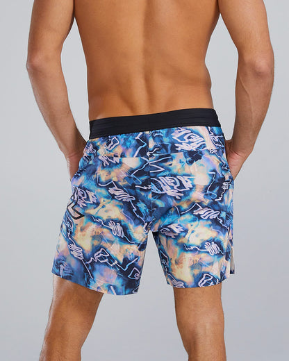  TYR Hydrosphereª - Men's Unbroken Shorts - Lined 7" - Voltage Pazzo