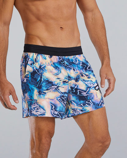  TYR Hydrosphereª - Men's Unbroken Shorts - Unlined 5" - Voltage Pazzo