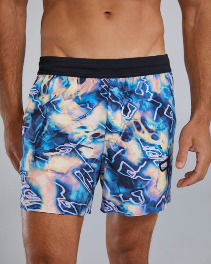  TYR Hydrosphereª - Men's Unbroken Shorts - Unlined 5" - Voltage Pazzo
