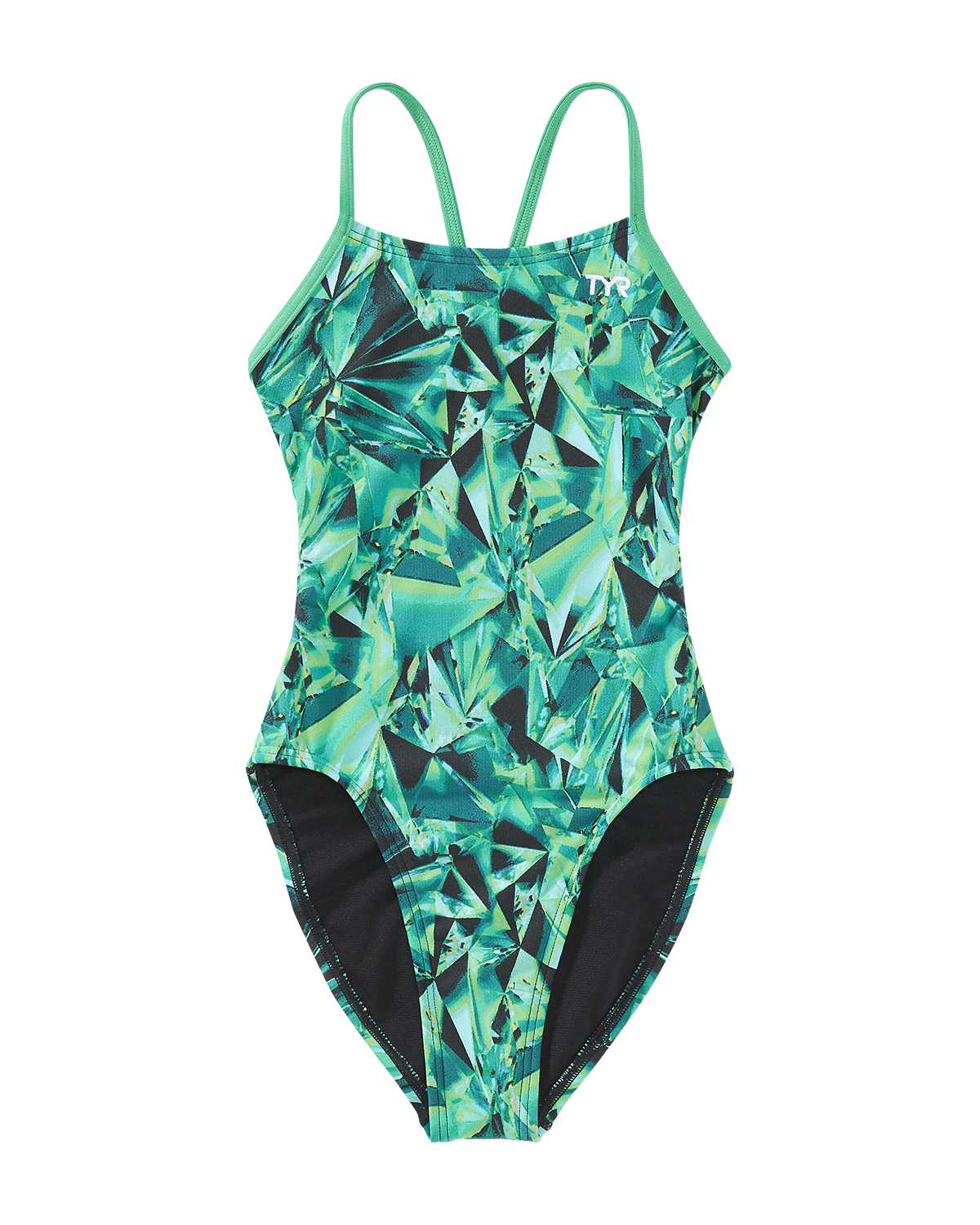  TYR Durafast Elite® Girls' Cutoutfit Swimsuit - Crystalized