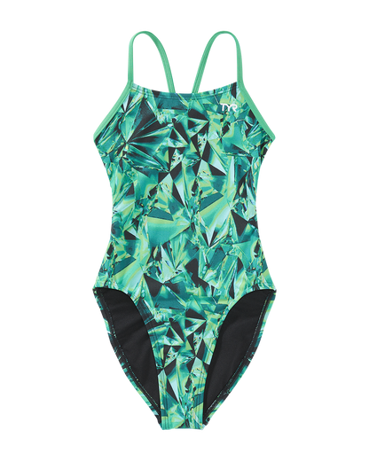  TYR Durafast Elite® Girls' Cutoutfit Swimsuit - Crystalized