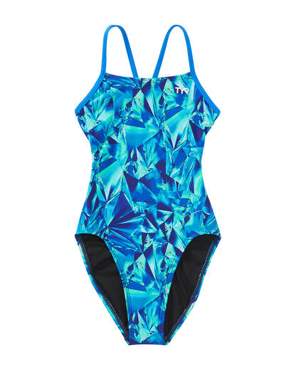  TYR Durafast Elite® Girls' Cutoutfit Swimsuit - Crystalized