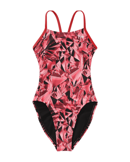  TYR Durafast Elite® Girls' Cutoutfit Swimsuit - Crystalized