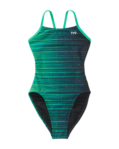  TYR Durafast Elite® Girls' Cutoutfit Swimsuit - Speedwarp