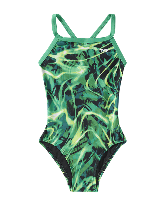  TYR Durafast Lite® Girls Diamondfit Swimsuit - Electro