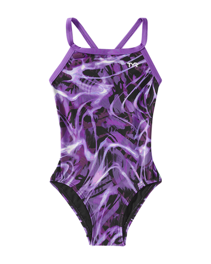  TYR Durafast Lite® Girls Diamondfit Swimsuit - Electro