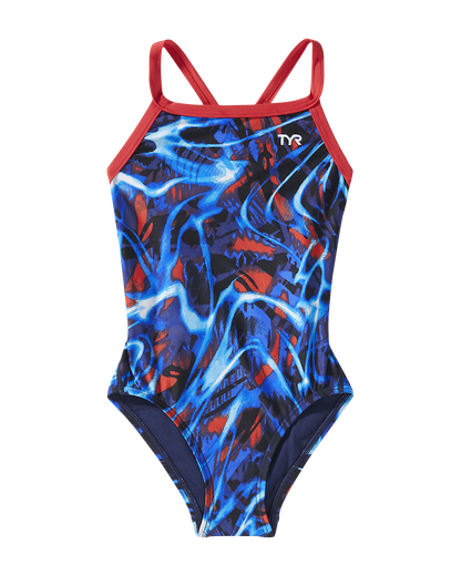  TYR Durafast Lite® Girls Diamondfit Swimsuit - Electro