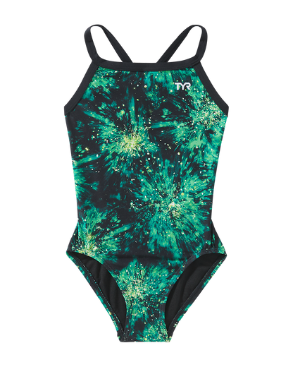  TYR Durafast Lite® Girls Diamondfit Swimsuit - Radiant Flare