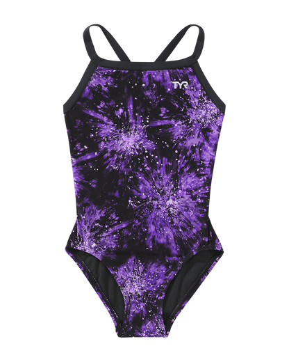  TYR Durafast Lite® Girls Diamondfit Swimsuit - Radiant Flare
