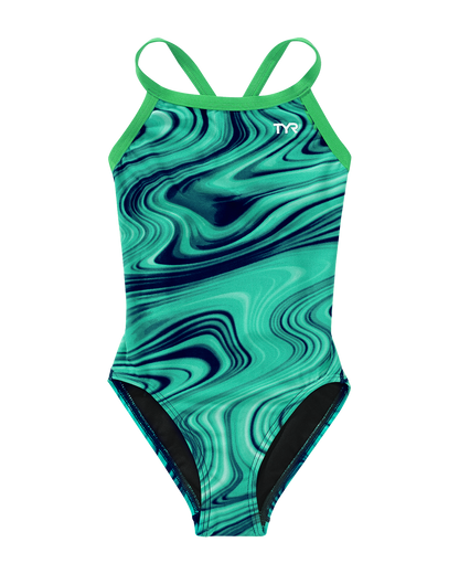  TYR Durafast Elite® Girls' Diamondfit Swimsuit - Vitality