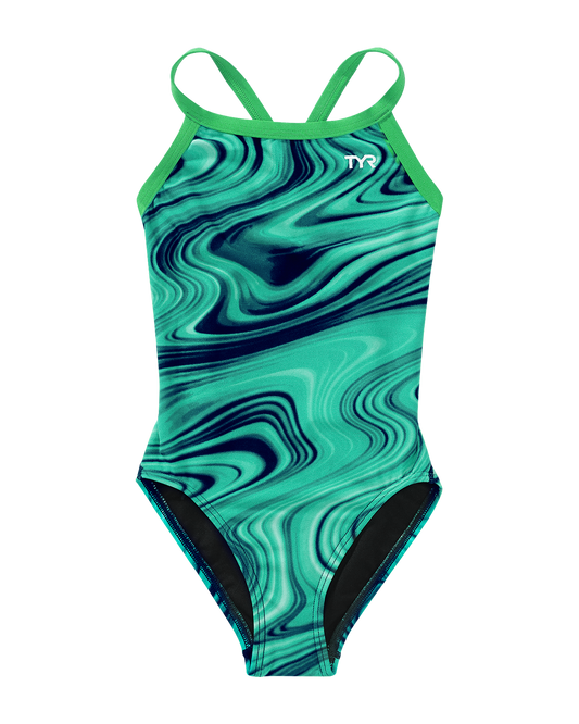  TYR Durafast Elite® Girls' Diamondfit Swimsuit - Vitality