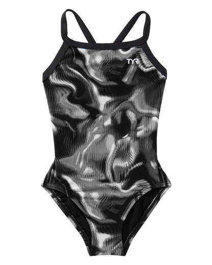  TYR Durafast Elite® Girl's Diamondfit Swimsuit - Waveform