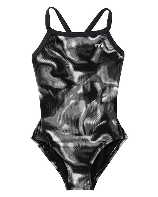  TYR Durafast Elite® Girl's Diamondfit Swimsuit - Waveform