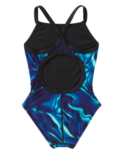  TYR Durafast Elite® Girl's Diamondfit Swimsuit - Waveform
