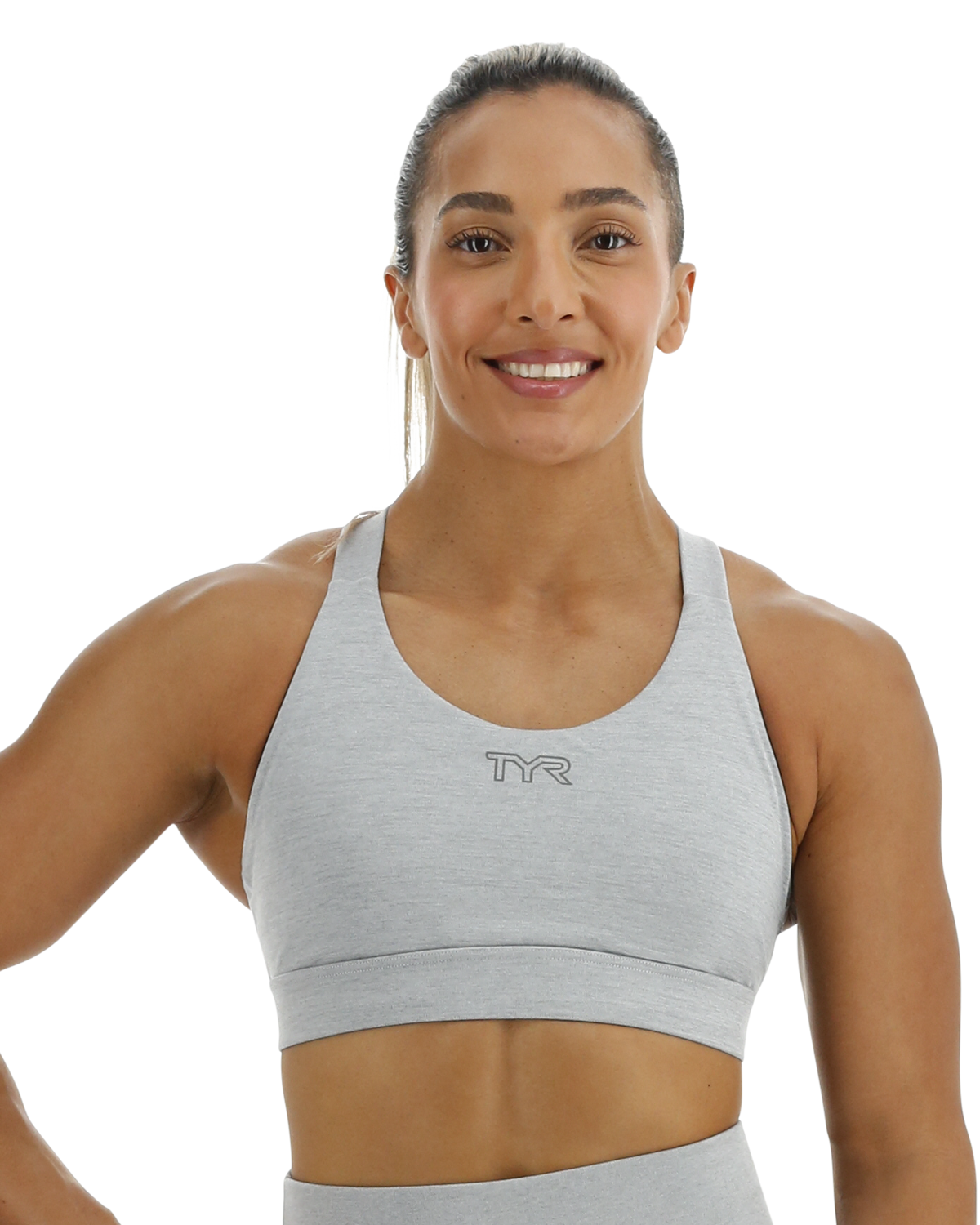  TYR Base Kinetic™ Women's Crossback Sports Bra - Heather